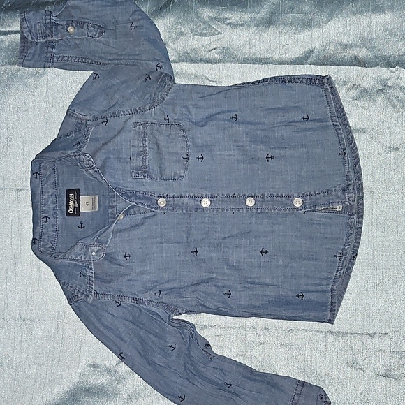 OshKosh B'gosh Denim Button-Up Shirt EUC - Picture 1 of 3